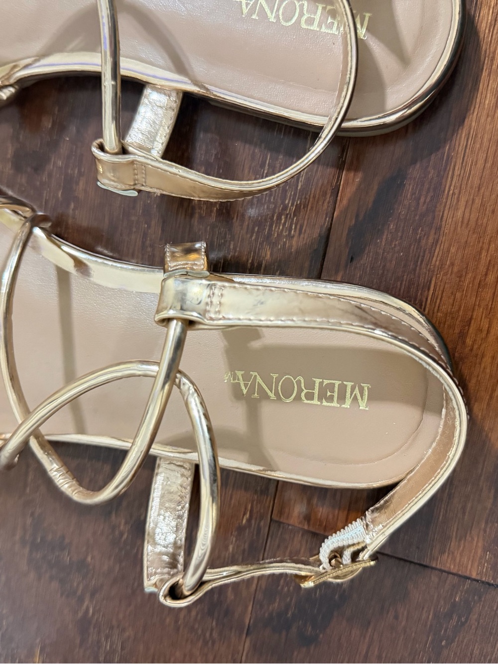 Merona Rose Gold Strappy Flat Sandal - Picture 4 of 4